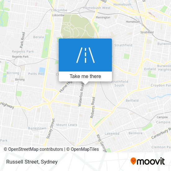 Russell Street map