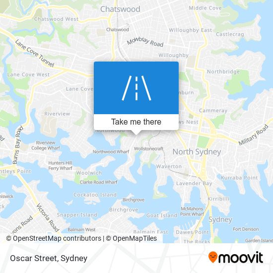 Oscar Street map