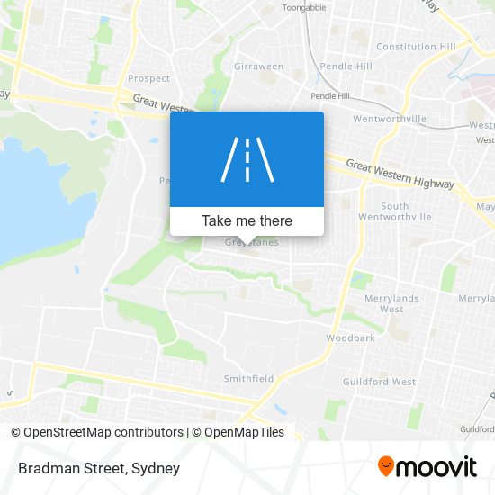 Bradman Street map