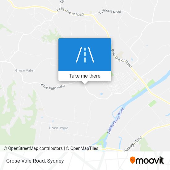 Grose Vale Road map
