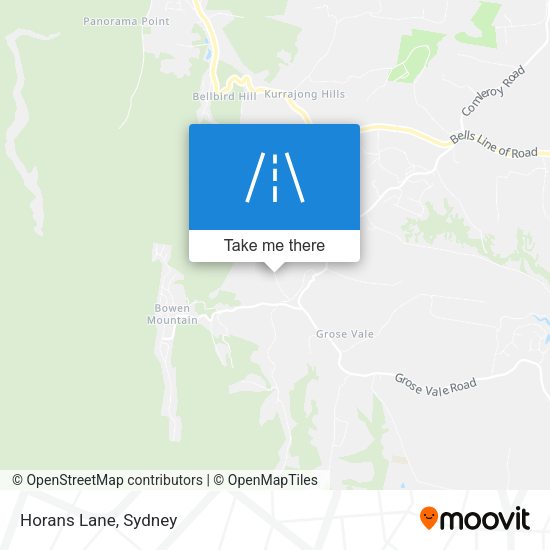 Horans Lane map