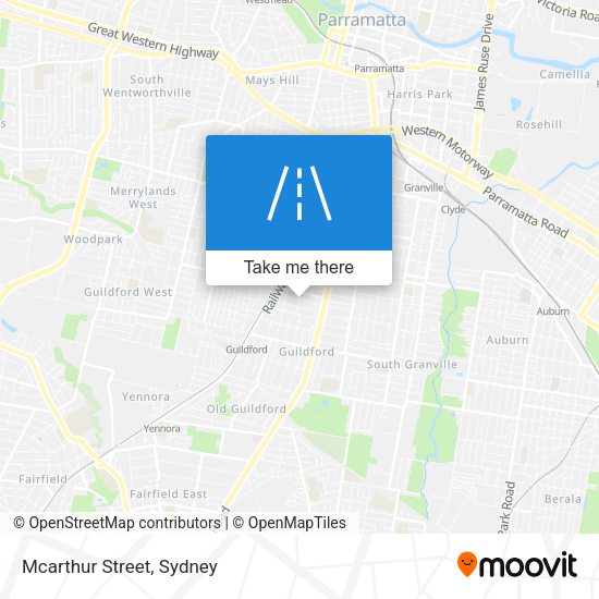 Mcarthur Street map