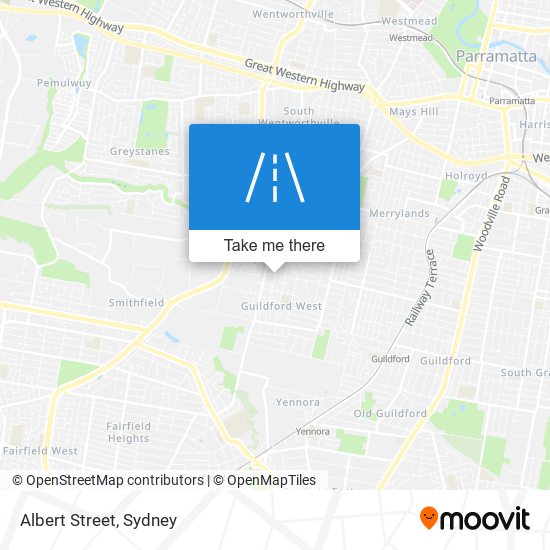 Albert Street map