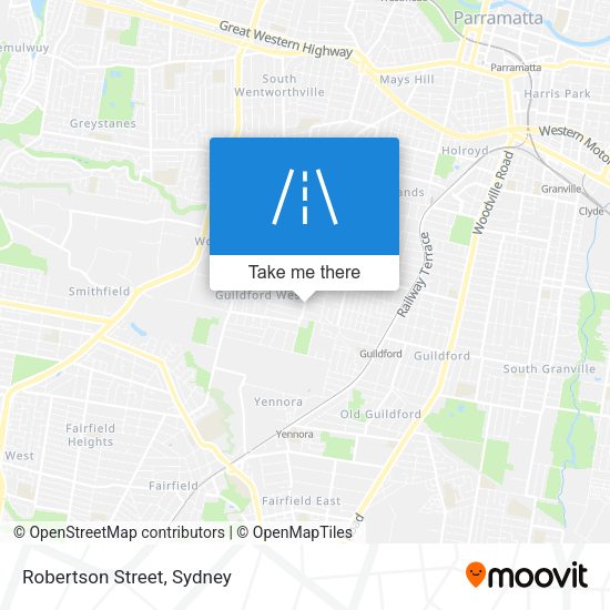 Robertson Street map