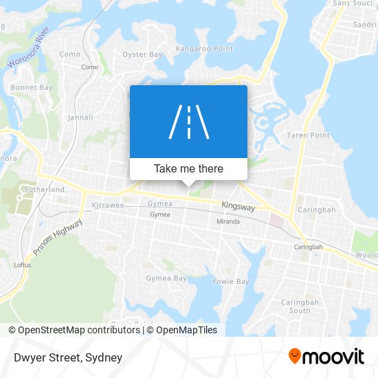 Dwyer Street map