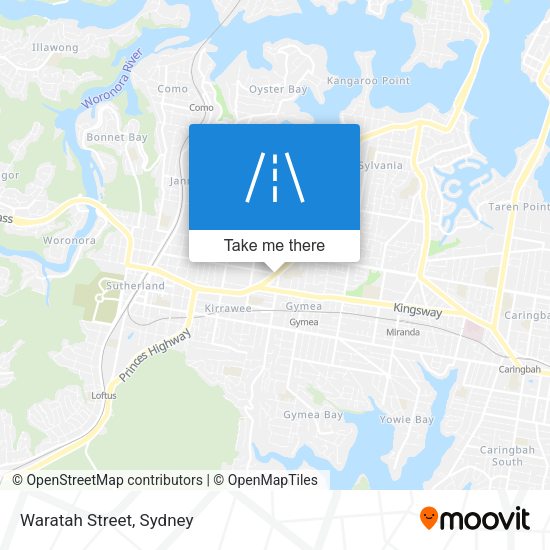 Waratah Street map