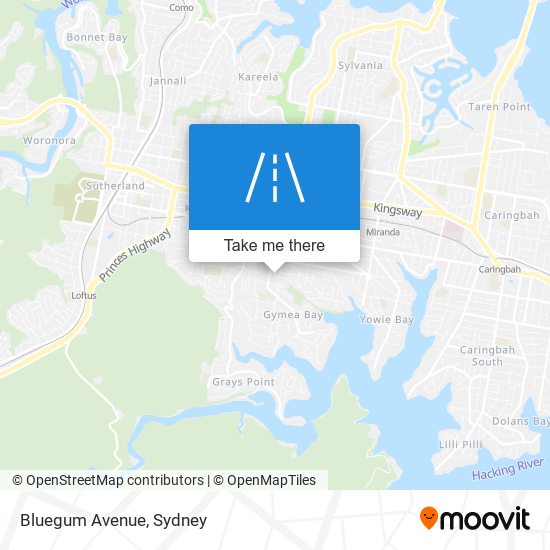 Bluegum Avenue map