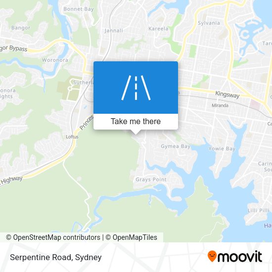 Serpentine Road map
