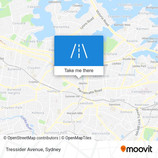 Tressider Avenue map