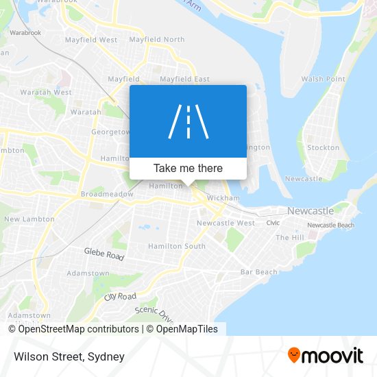 Wilson Street map