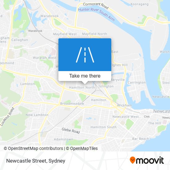 Newcastle Street map