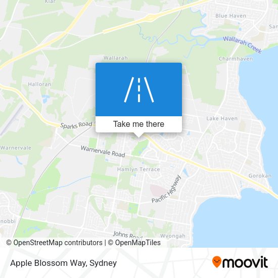 Apple Blossom Way map