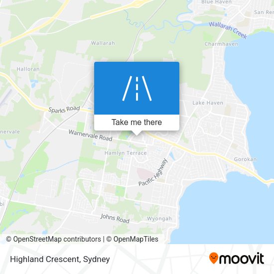 Highland Crescent map