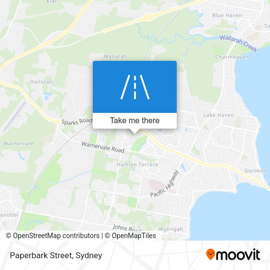 Paperbark Street map