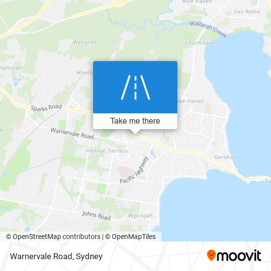 Mapa Warnervale Road