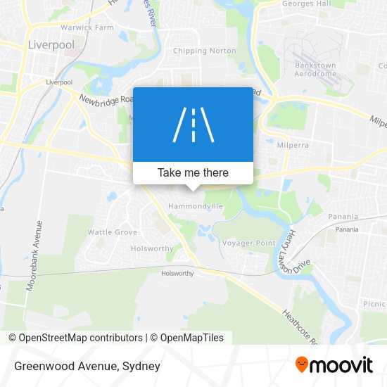 Greenwood Avenue map