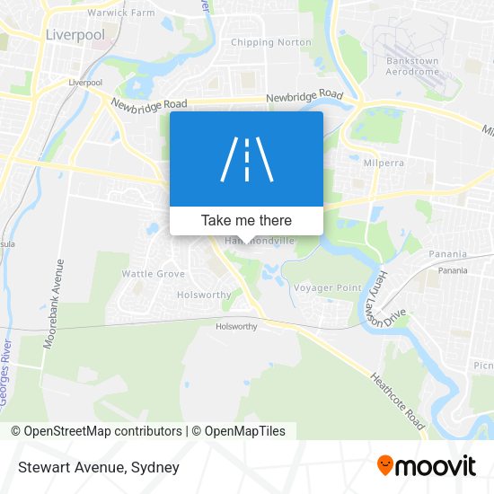 Stewart Avenue map