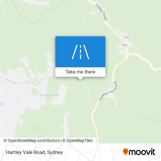 Hartley Vale Road map