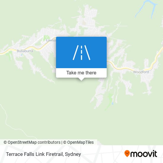 Terrace Falls Link Firetrail map