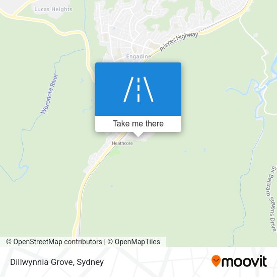 Dillwynnia Grove map