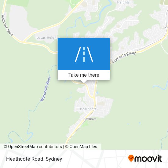 Heathcote Road map