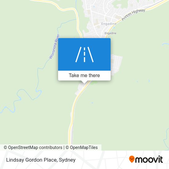 Lindsay Gordon Place map