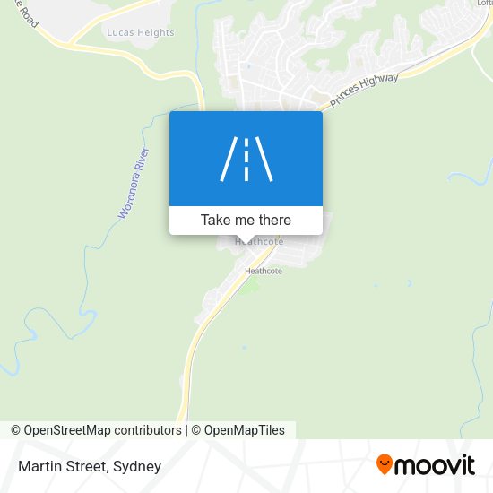 Martin Street map