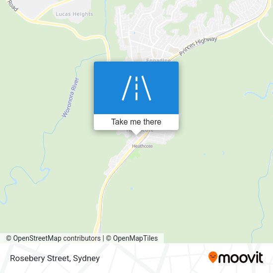 Rosebery Street map