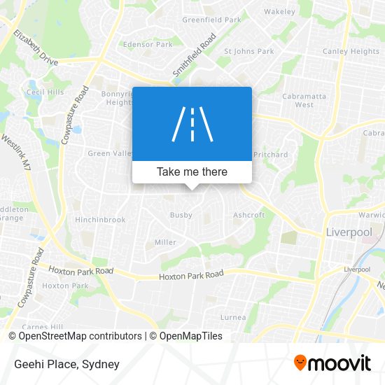 Geehi Place map