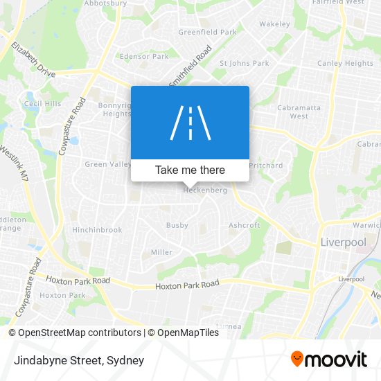 Mapa Jindabyne Street