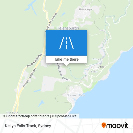 Mapa Kellys Falls Track