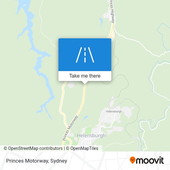 Princes Motorway map