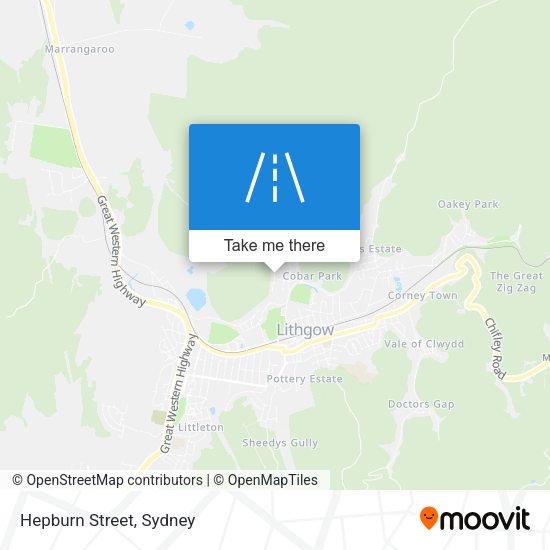 Hepburn Street map