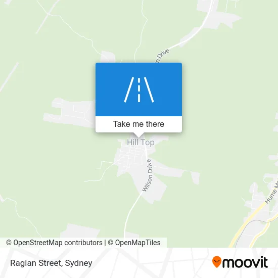 Mapa Raglan Street