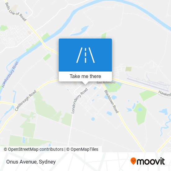 Onus Avenue map