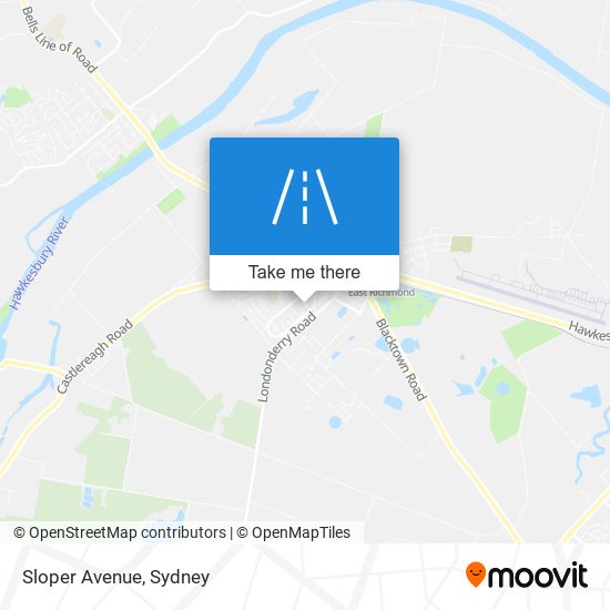 Mapa Sloper Avenue