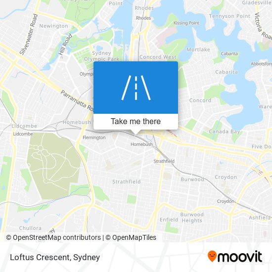 Loftus Crescent map