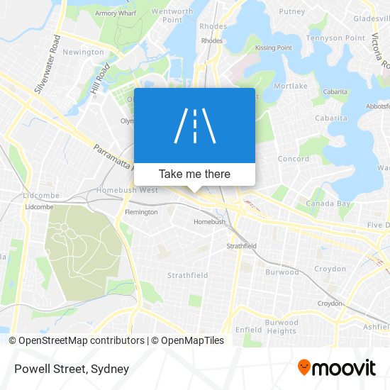 Mapa Powell Street