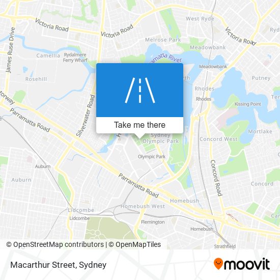 Mapa Macarthur Street