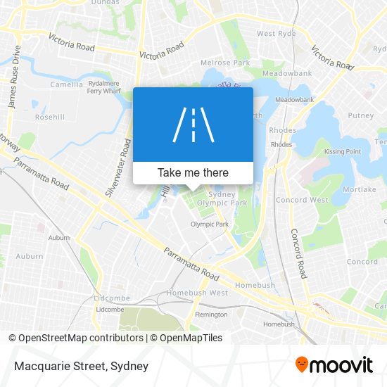 Mapa Macquarie Street