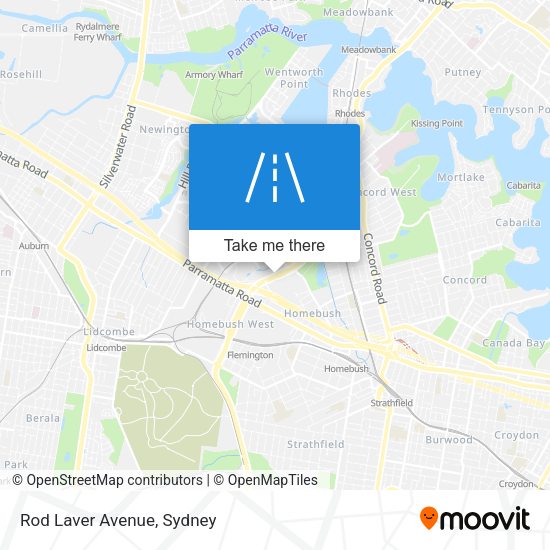 Rod Laver Avenue map