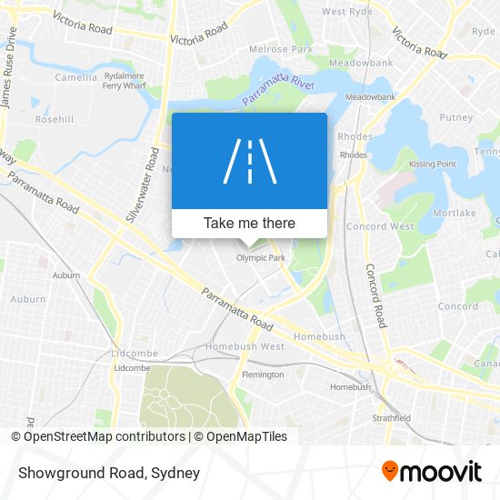 Showground Road map