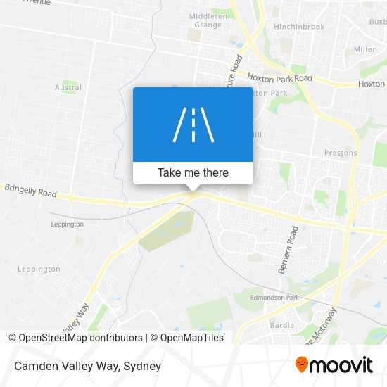 Camden Valley Way map