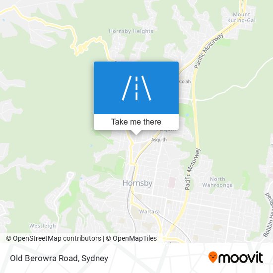 Old Berowra Road map