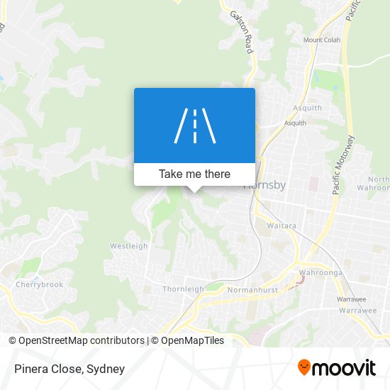 Pinera Close map