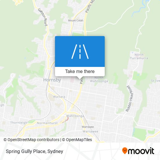 Mapa Spring Gully Place