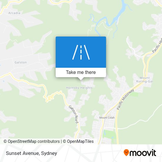 Sunset Avenue map
