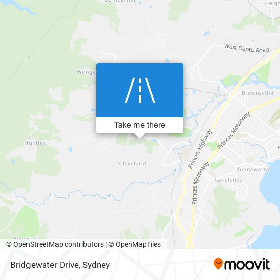 Bridgewater Drive map