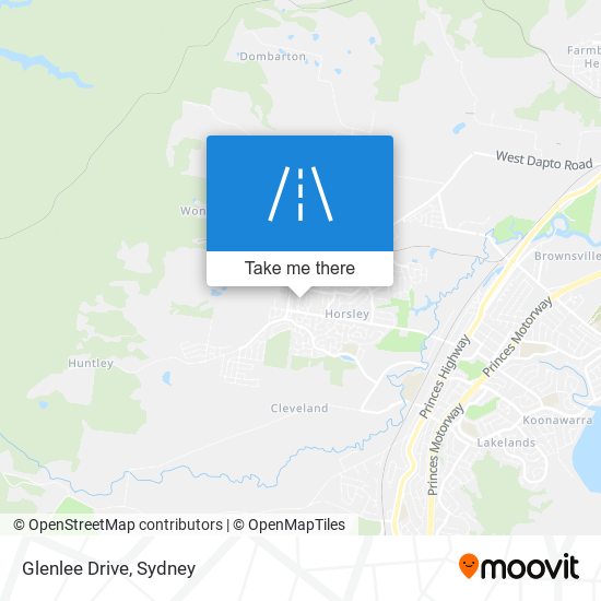 Mapa Glenlee Drive