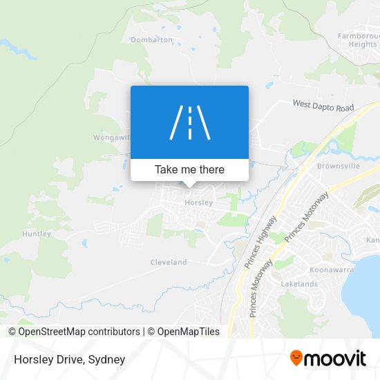 Horsley Drive map